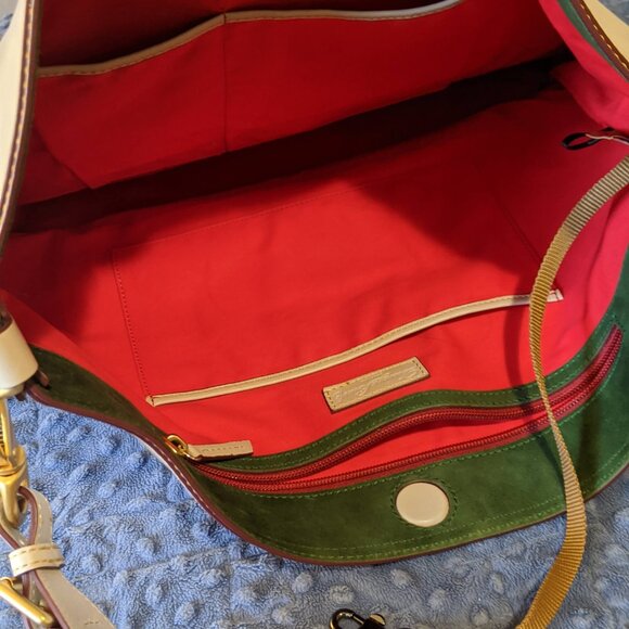 Cream leather tote, slouchy summer bag, large neutral purse - Picture 7 of 10